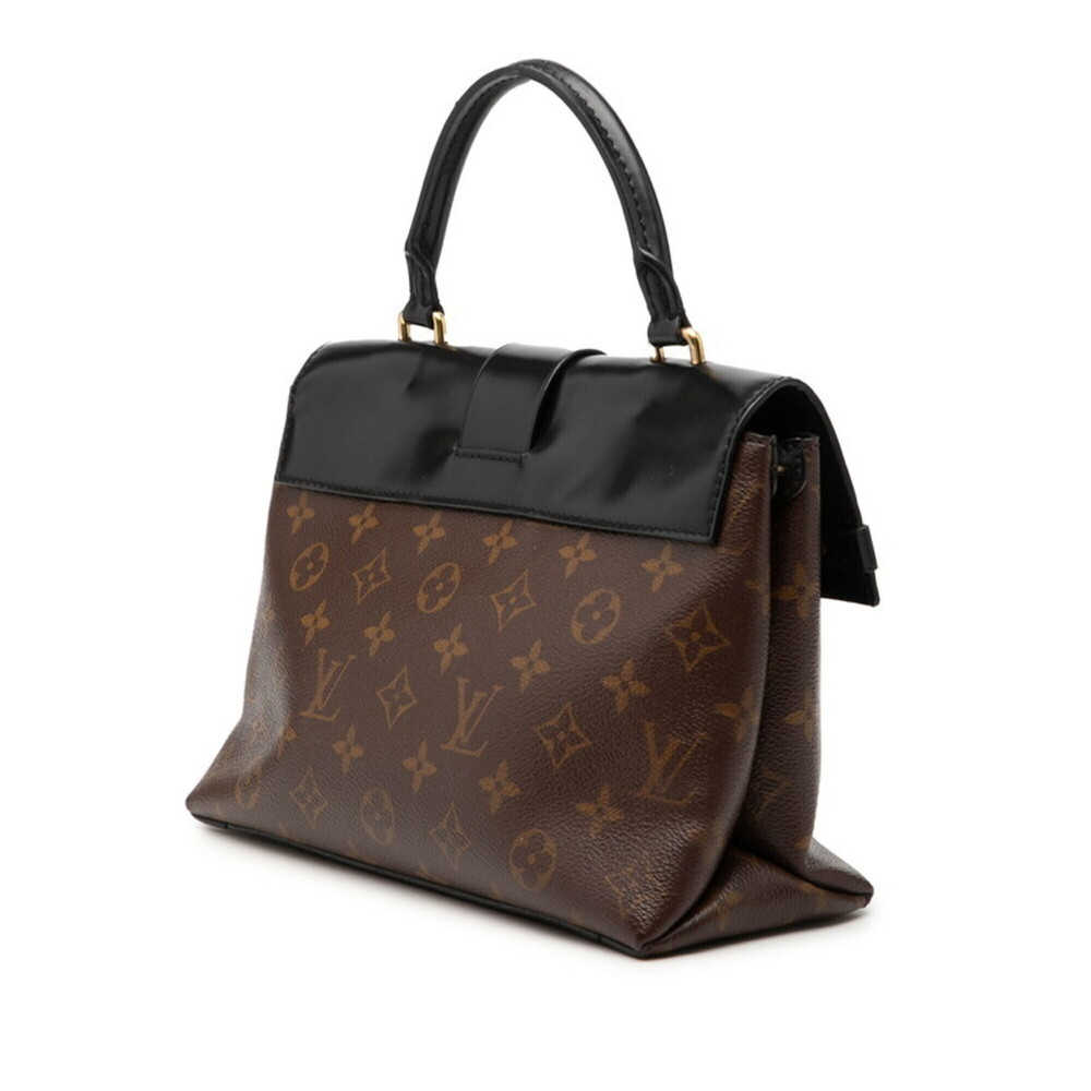 LOUIS VUITTON Black Monogram Leather Shoulder Bag - Picture 2 of 6